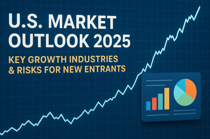 Image for U.S. Market Outlook 2025: Key Growth Industries & Risks for New Entrants