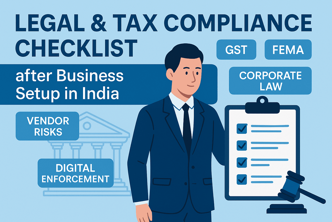 Image for Legal & Tax Compliance Checklist after Business Setup in India